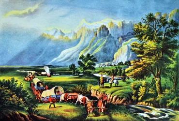 De Rocky Mountains, De Emigranten die de Vlakte Oversteken